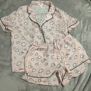 F21 satin PJ set!